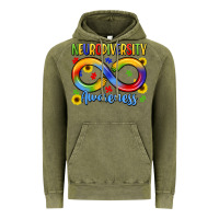Vintage Olive neurodiversity awareness Vintage Hoodie - LillyAllenDesigns