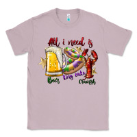 Lilac all i need is beer king cake crawfish Classic Tee - SublimationCraftShop
