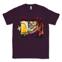 Plum all i need is beer king cake crawfish Classic Tee - SublimationCraftShop