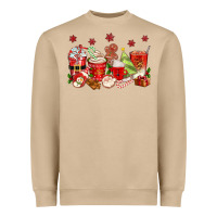 Mushroom Christmas coffee cups Heavyweight Sweatshirt - texasbilliewilder