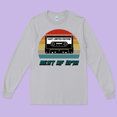 Birthday 1972 Long Sleeve Tee Designed By Bettercallsaul