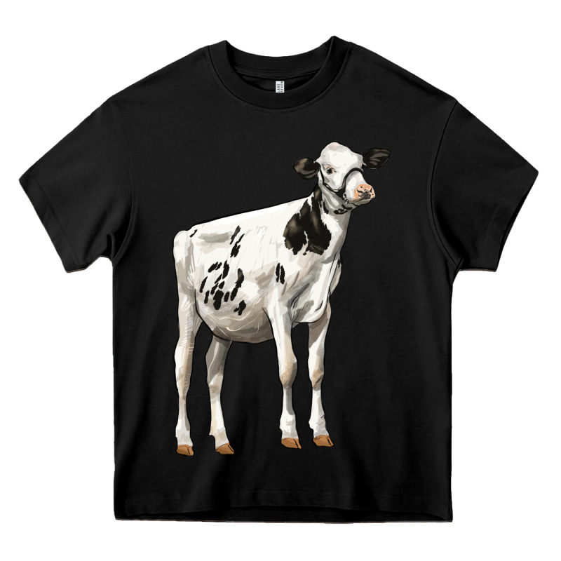 Holstein Heifer Heavy Core Tee by LillyAllenDesigns | Teevron