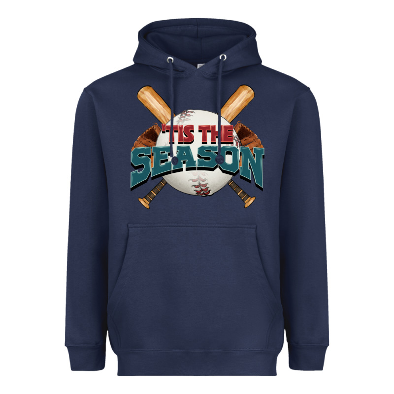 'tis The Season Baseball Heavyweight Hoodie by FaDigitalArtStudio | Teevron