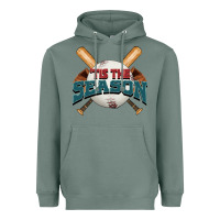 Sage 'tis the season baseball Heavyweight Hoodie - FaDigitalArtStudio