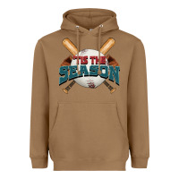 Toasted Coconut 'tis the season baseball Heavyweight Hoodie - FaDigitalArtStudio