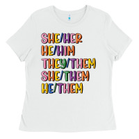 Lgbtq Pronouns Ladies Tee | Teevron