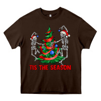 Chocolate Brown tis the season Heavy Core Tee - AdoDesignShop
