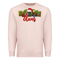Pale Pink christmas brother claus Premium Sweatshirt - FaDigitalArtStudio