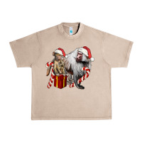 French Oak Christmas Baboon Baby And Mama Urban Heavy Tee - LillyAllenDesigns