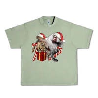Christmas Baboon Baby And Mama Urban Heavy Tee | Teevron