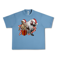 Pebble Blue Christmas Baboon Baby And Mama Urban Heavy Tee - LillyAllenDesigns