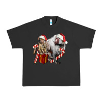 Pigment Black Christmas Baboon Baby And Mama Urban Heavy Tee - LillyAllenDesigns