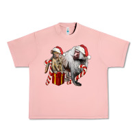 Salmon Christmas Baboon Baby And Mama Urban Heavy Tee - LillyAllenDesigns