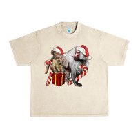 Sandshell Christmas Baboon Baby And Mama Urban Heavy Tee - LillyAllenDesigns