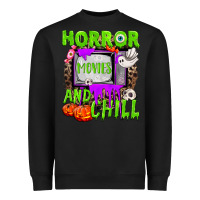 Black Horror movies and chill Heavyweight Sweatshirt - NancyCooperArtShop