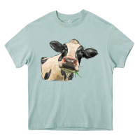 Arona holstein heifer face Heavy Core Tee - LillyAllenDesigns