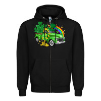 Black western truck St. Patrick's Day Zipper Hoodie - HowdyJamesFarm