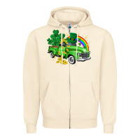 Sandshell western truck St. Patrick's Day Zipper Hoodie - HowdyJamesFarm