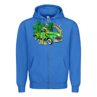 True Royal western truck St. Patrick's Day Zipper Hoodie - HowdyJamesFarm