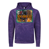 Cloud Purple thanksgiving turkey gobble with background Vintage Hoodie - RanaPortraitStore