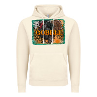 Vintage Artic thanksgiving turkey gobble with background Vintage Hoodie - RanaPortraitStore