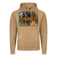Vintage Camel thanksgiving turkey gobble with background Vintage Hoodie - RanaPortraitStore