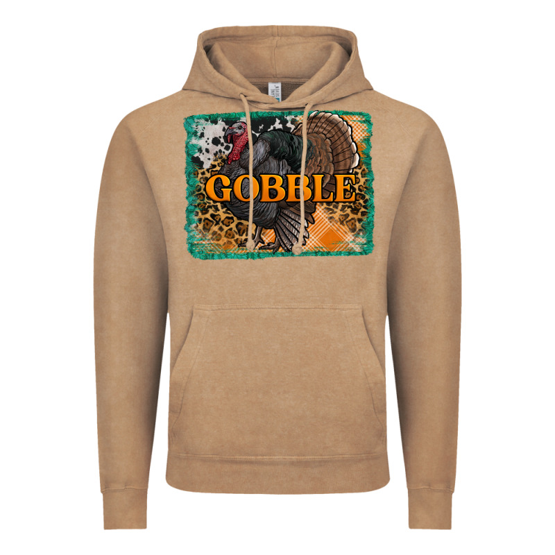 Thanksgiving Turkey Gobble With Background Vintage Hoodie by RanaPortraitStore | Teevron