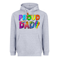 Heather Grey Western Proud Dad Heavyweight Hoodie - BundleAndBundleShop