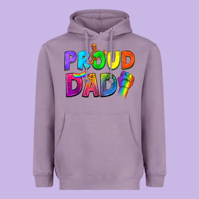 Western Proud Dad Heavyweight Hoodie Designed By Bundleandbundleshop
