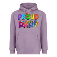 Lavender Western Proud Dad Heavyweight Hoodie - BundleAndBundleShop