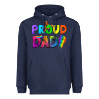 Navy Western Proud Dad Heavyweight Hoodie - BundleAndBundleShop