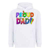 White Western Proud Dad Heavyweight Hoodie - BundleAndBundleShop
