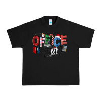 Black Office Squad Christmas Urban Heavy Tee - LillyAllenDesigns