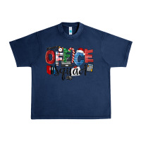 Navy Office Squad Christmas Urban Heavy Tee - LillyAllenDesigns