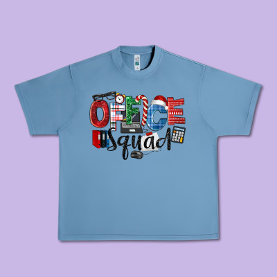 Office Squad Christmas Urban Heavy Tee Designed By Lillyallendesigns