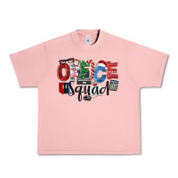 Salmon Office Squad Christmas Urban Heavy Tee - LillyAllenDesigns