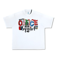 White Office Squad Christmas Urban Heavy Tee - LillyAllenDesigns