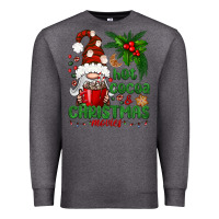 Charcoal Heather Hot Cocoa And Christmas Movie Premium Sweatshirt - BundleAndBundleShop