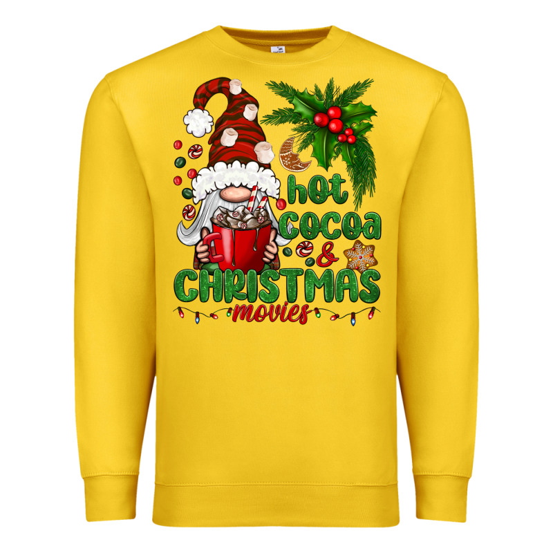 Hot Cocoa And Christmas Movie Premium Sweatshirt by BundleAndBundleShop | Teevron