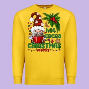 Hot Cocoa And Christmas Movie Premium Sweatshirt Designed By Bundleandbundleshop