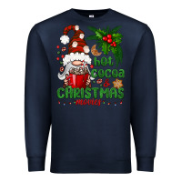 Navy Hot Cocoa And Christmas Movie Premium Sweatshirt - BundleAndBundleShop