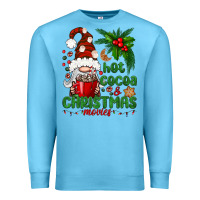 Ocean Blue Hot Cocoa And Christmas Movie Premium Sweatshirt - BundleAndBundleShop