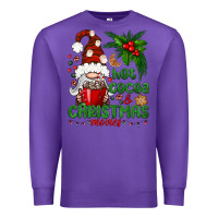 Purple Hot Cocoa And Christmas Movie Premium Sweatshirt - BundleAndBundleShop