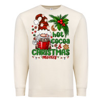 Sandshell Hot Cocoa And Christmas Movie Premium Sweatshirt - BundleAndBundleShop