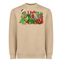 Mushroom i believe in santa paws Heavyweight Sweatshirt - texasbilliewilder