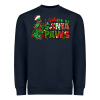 Navy i believe in santa paws Heavyweight Sweatshirt - texasbilliewilder