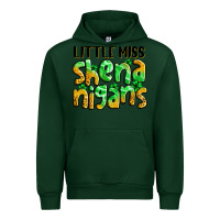 Forest Green little miss shenanigans St. Patrick's Urban Hoodie - LillyAllenDesigns