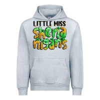Heather Grey little miss shenanigans St. Patrick's Urban Hoodie - LillyAllenDesigns