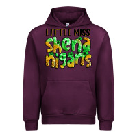 Mauve Wine little miss shenanigans St. Patrick's Urban Hoodie - LillyAllenDesigns