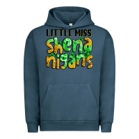 Pigment Midnight Navy little miss shenanigans St. Patrick's Urban Hoodie - LillyAllenDesigns